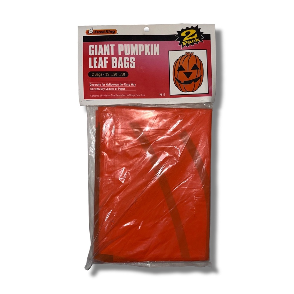 Vintage Giant Pumpkin Leaf Bags